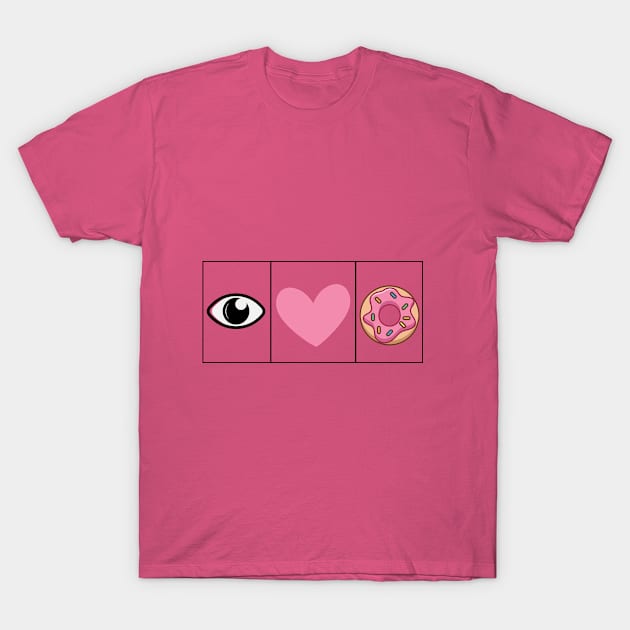 I love Doughnuts - Lovely T-Shirt Gift T-Shirt by ehabsalem